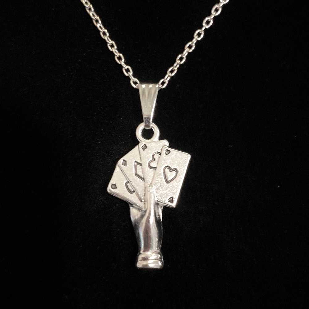 Card Player Necklace Poker Playing Card